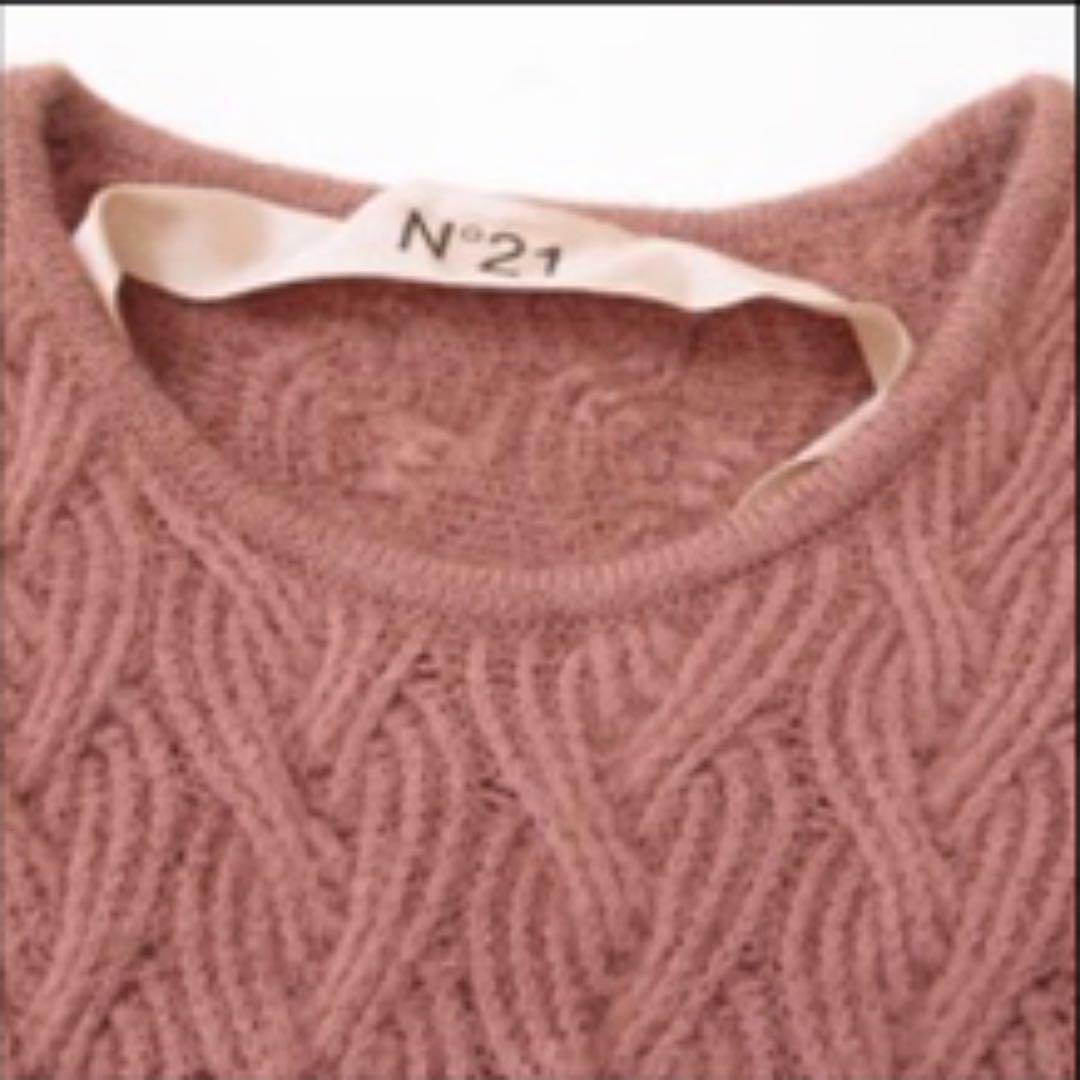 はるる♡N°21 ワンピース ニット セーター ブラウン オレンジ