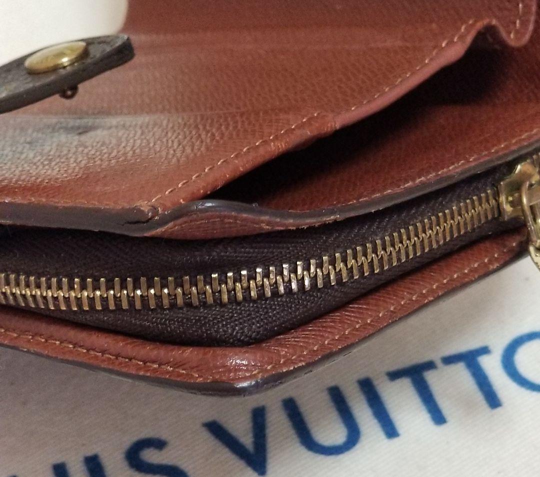 【美品】LOUIS VUITTON モノグラム 二つ折り財布 コンパクトジップ