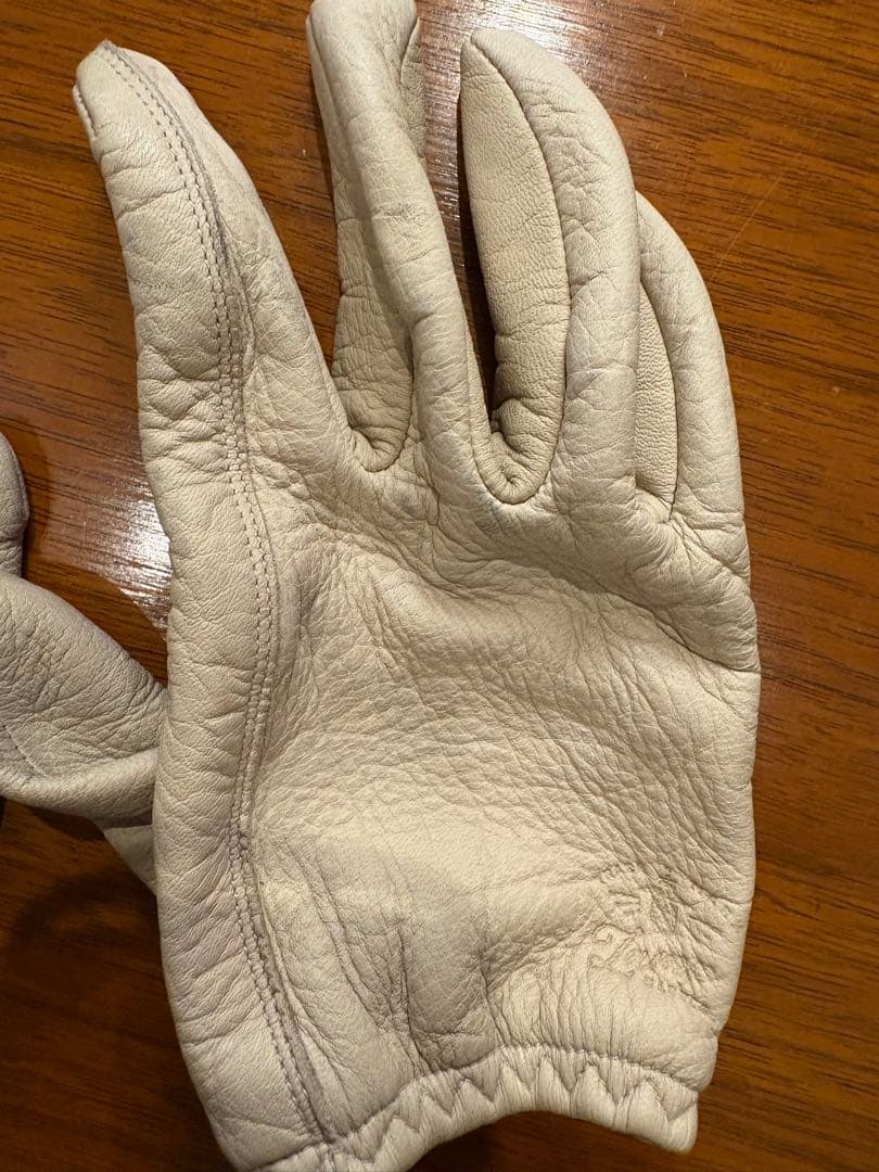 週末限定値下げ lamp gloves ショーティ グレージュ M