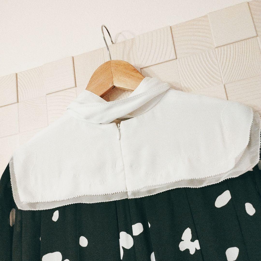 【CELFORD × HANAEMORI】ヨークデザインプリーツワンピース M