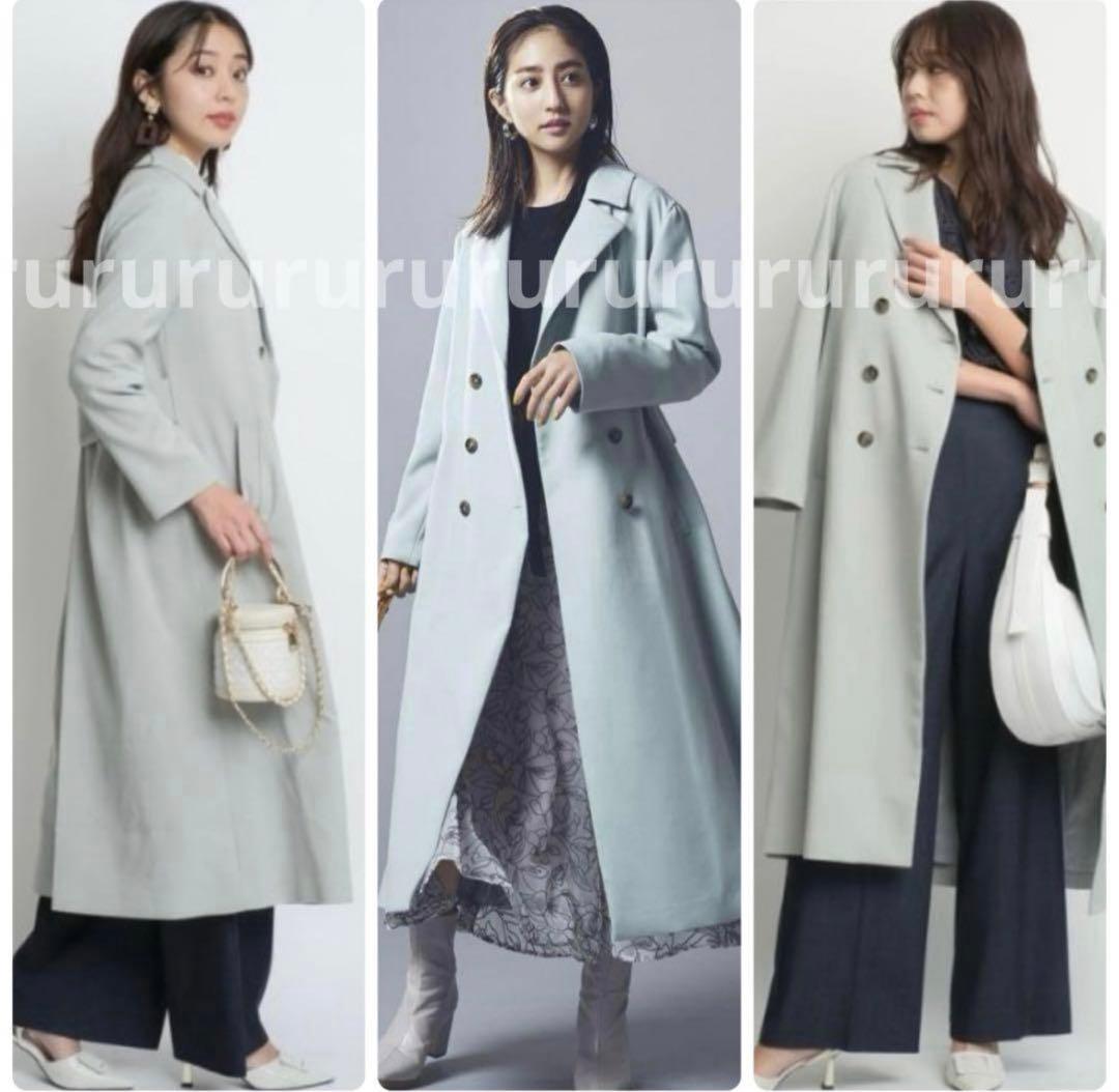 3/20まで★SALE★新品★ジャスグリッティー　バックボリュームダブル釦コート