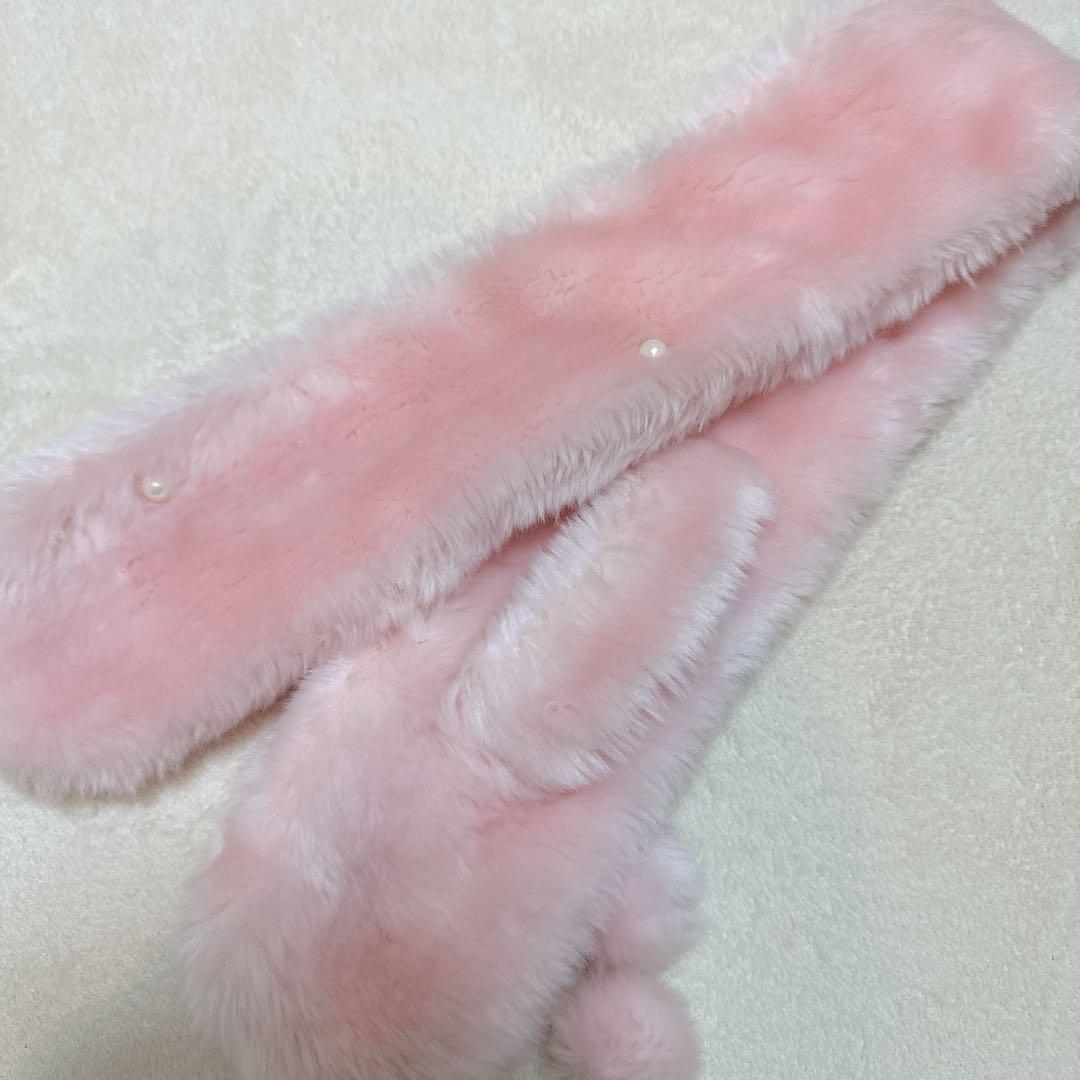 ビ*ラ様 パール付きリボンマフラー AngelicPretty