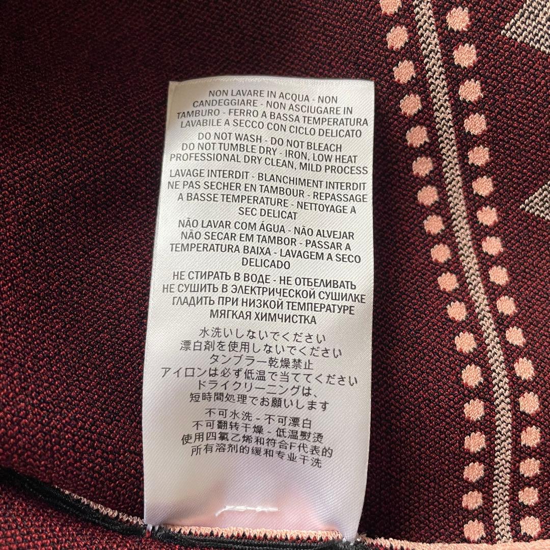 タグ未使用Alexander McQueen 幾何学ジャガード ニットワンピース
