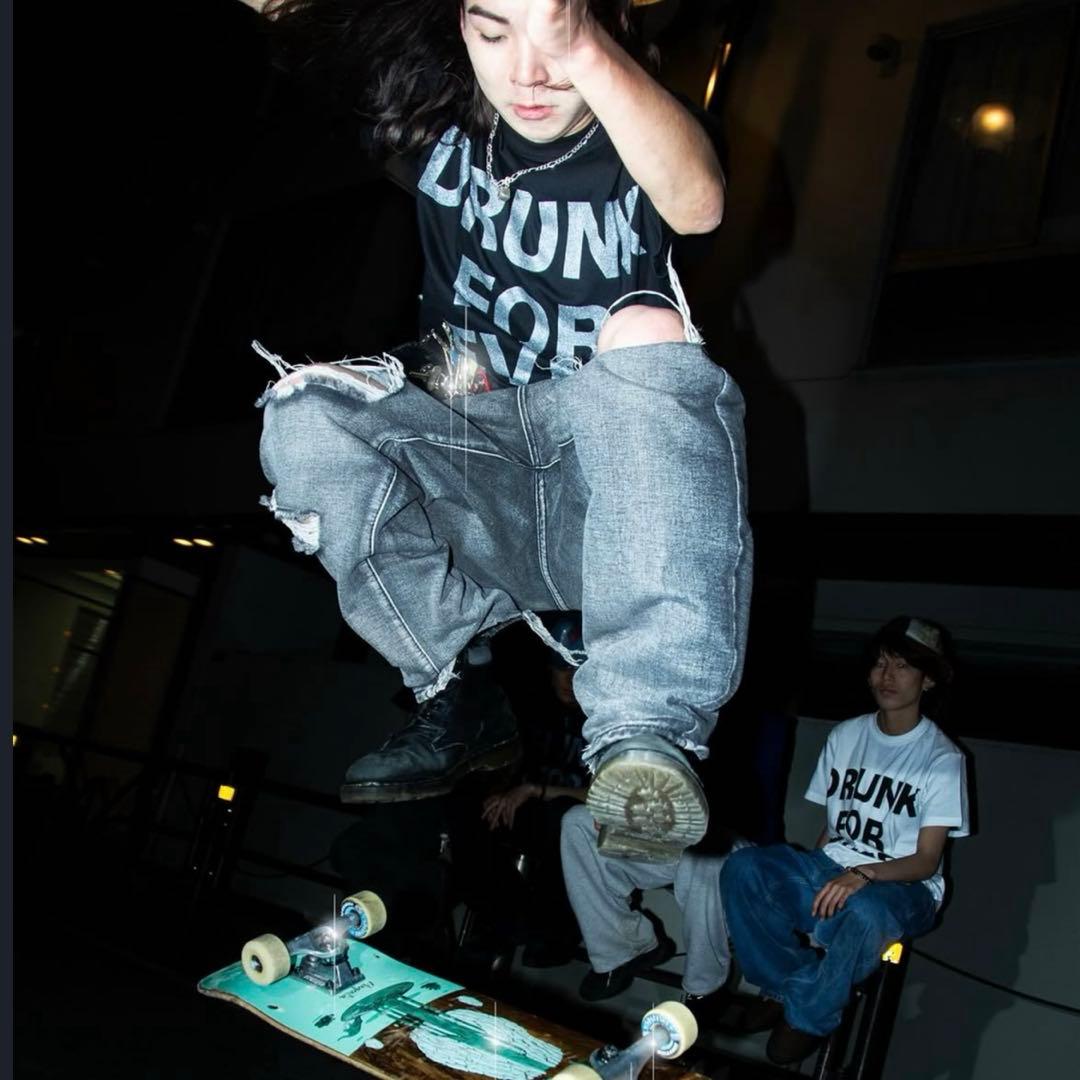 【i.m.holic】drunk for ever tシャツ　S シルバー