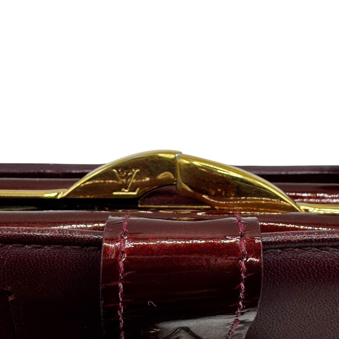 S級極美品LOUIS VUITTON ヴィエノワ ヴェルニ モノグラム 折り財布