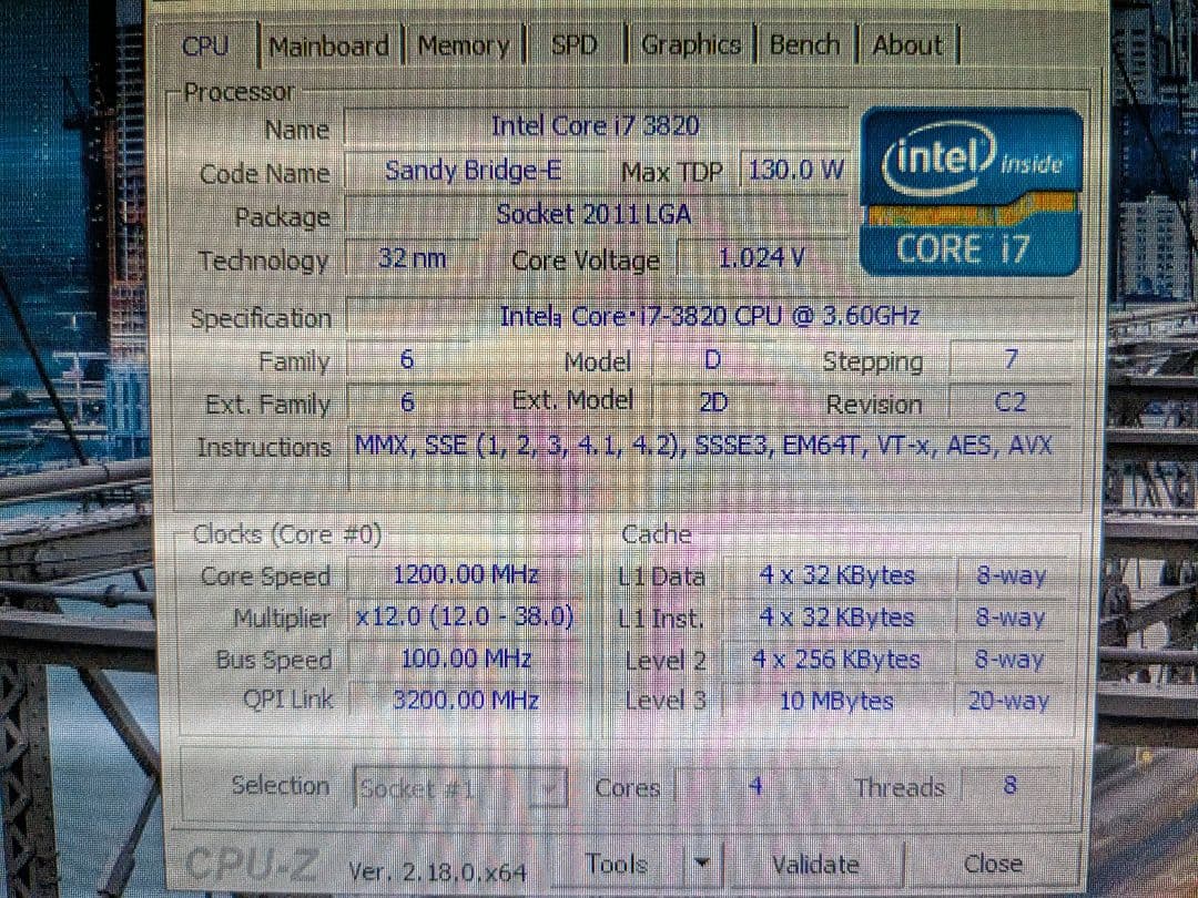 X79 Extreme4, i7-3820, DDR3-1600 8Gセット
