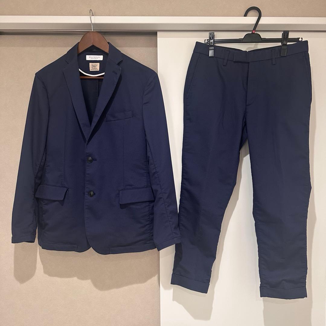 BEAUTY&YOUTH セットアップ ネイビー Primeflex