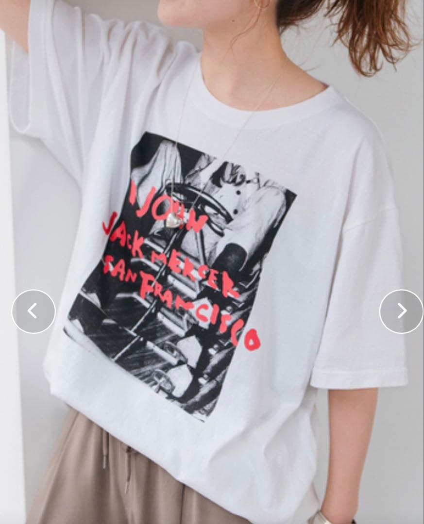 Spick & Spanジェイジェイマーサー ホワイト Tシャツ フリーサイズ
