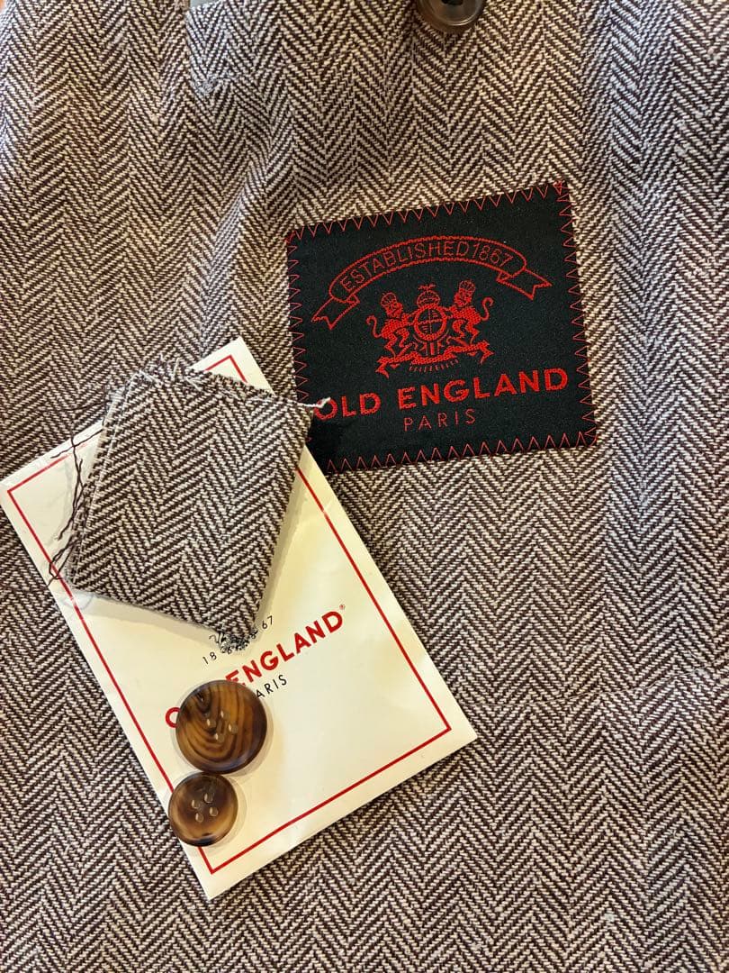 【美品】OLD ENGLAND オールドイングランド　ヘリンボーンジャケット