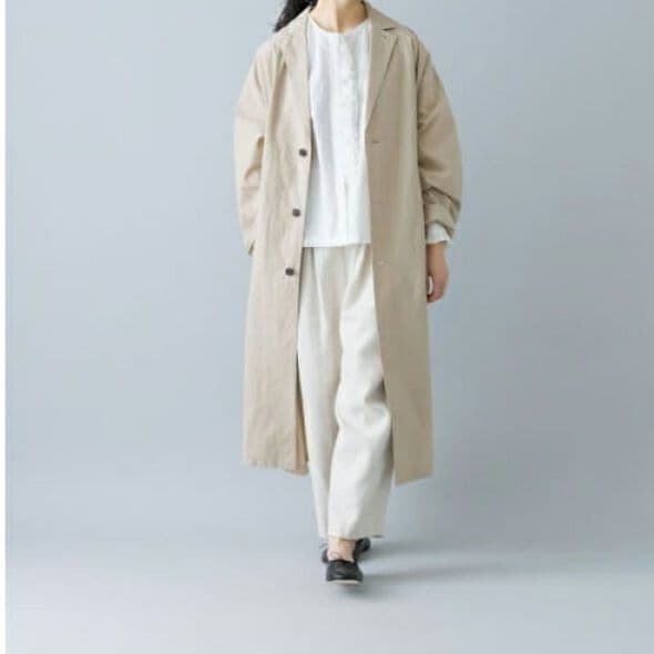 kagure/かぐれ/25ss/コットンシルクショップコート