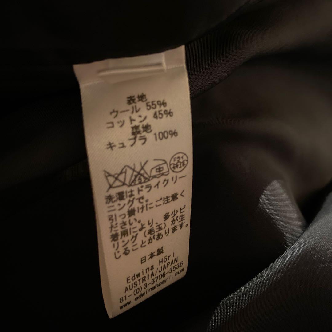 美品レア　Edwina horl ボア　ダッフルコート ダークネイビー