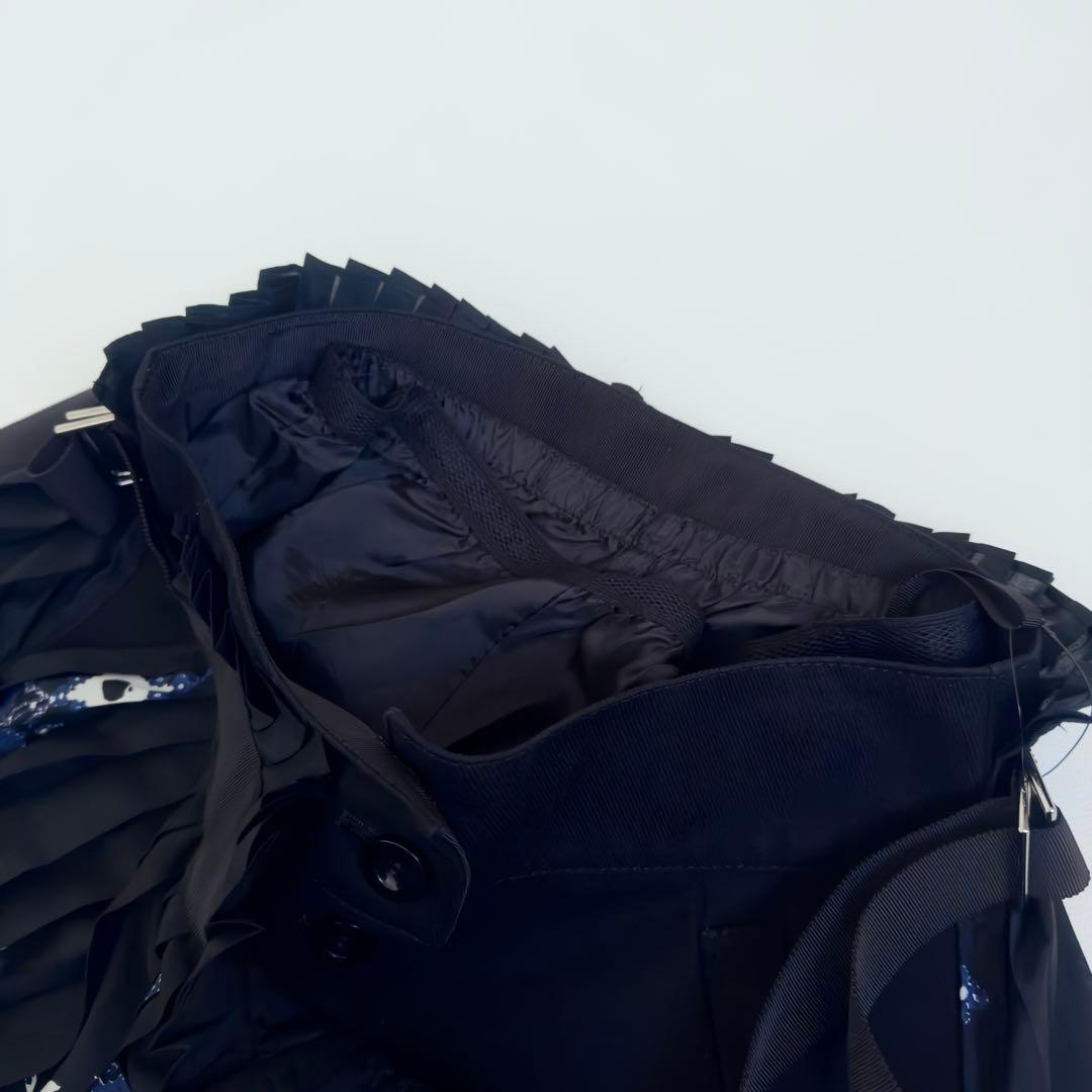 美品✨sacai プリーツ　ドッキング　バンダナ柄スカート キュロットスカート