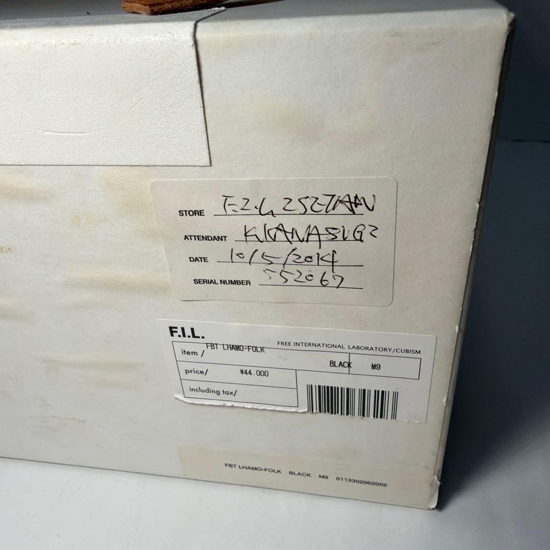 靴 visvim FBT LHAMO FOLK BLACK M9 27.0cm