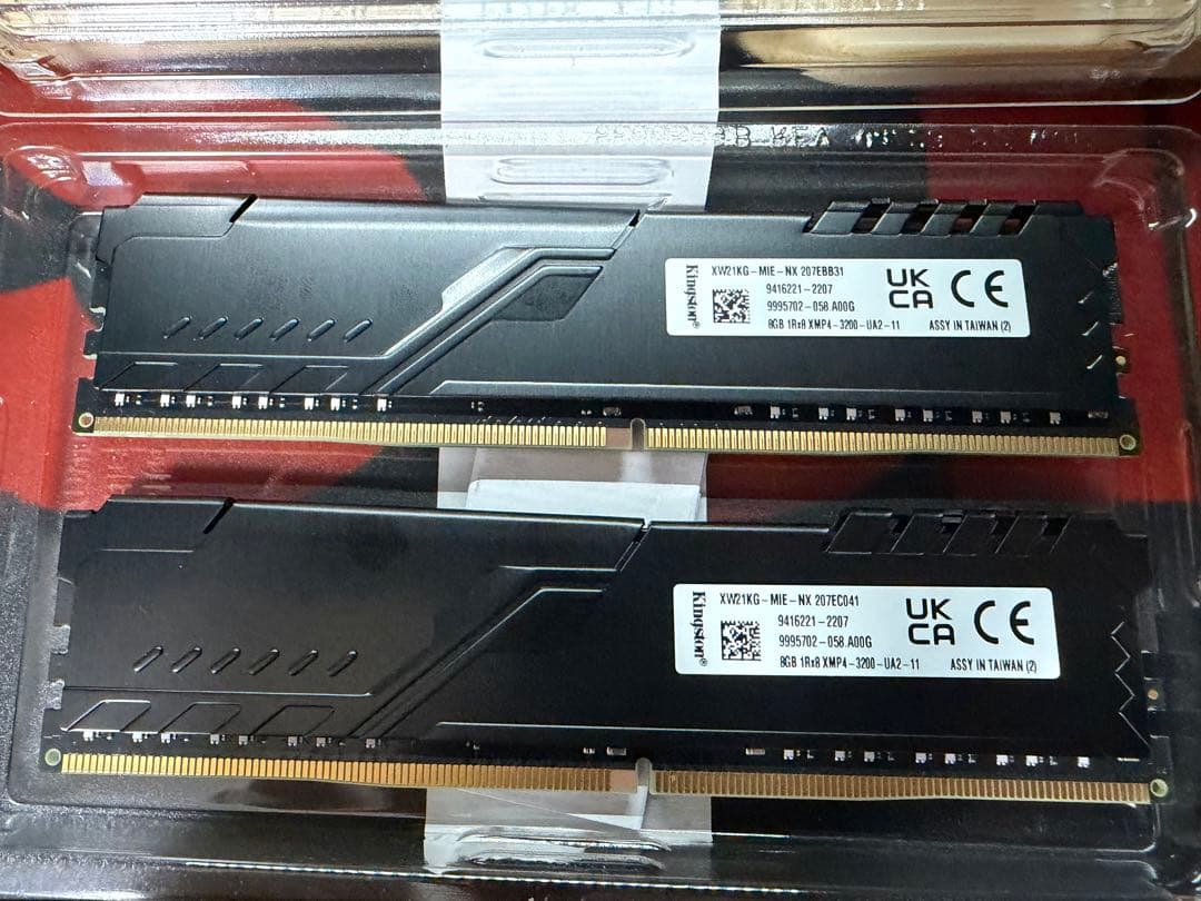 FURYメモリ 2x8GB(16GB), DDR4, 3200MHz,