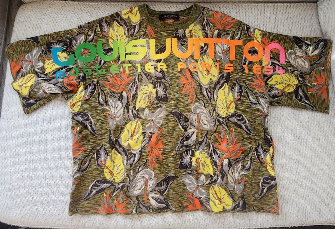 LOUIS VUITTON 花柄 Tシャツ オーバーサイズ