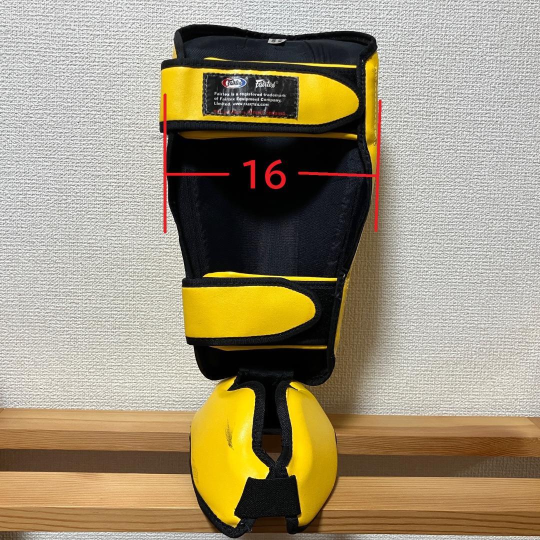 Fairtex　レガース　SP7　Sサイズ　イエロー　フェアテックス