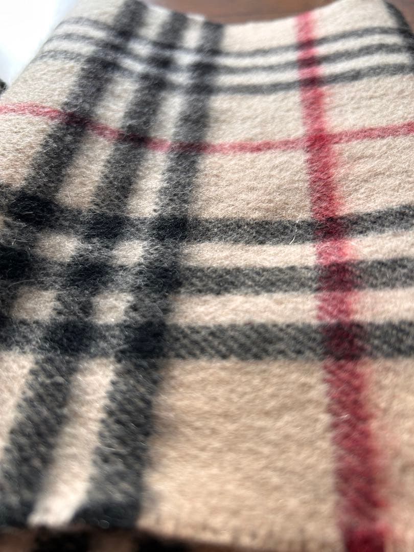 BURBERRY カシミヤ100 チェックマフラー