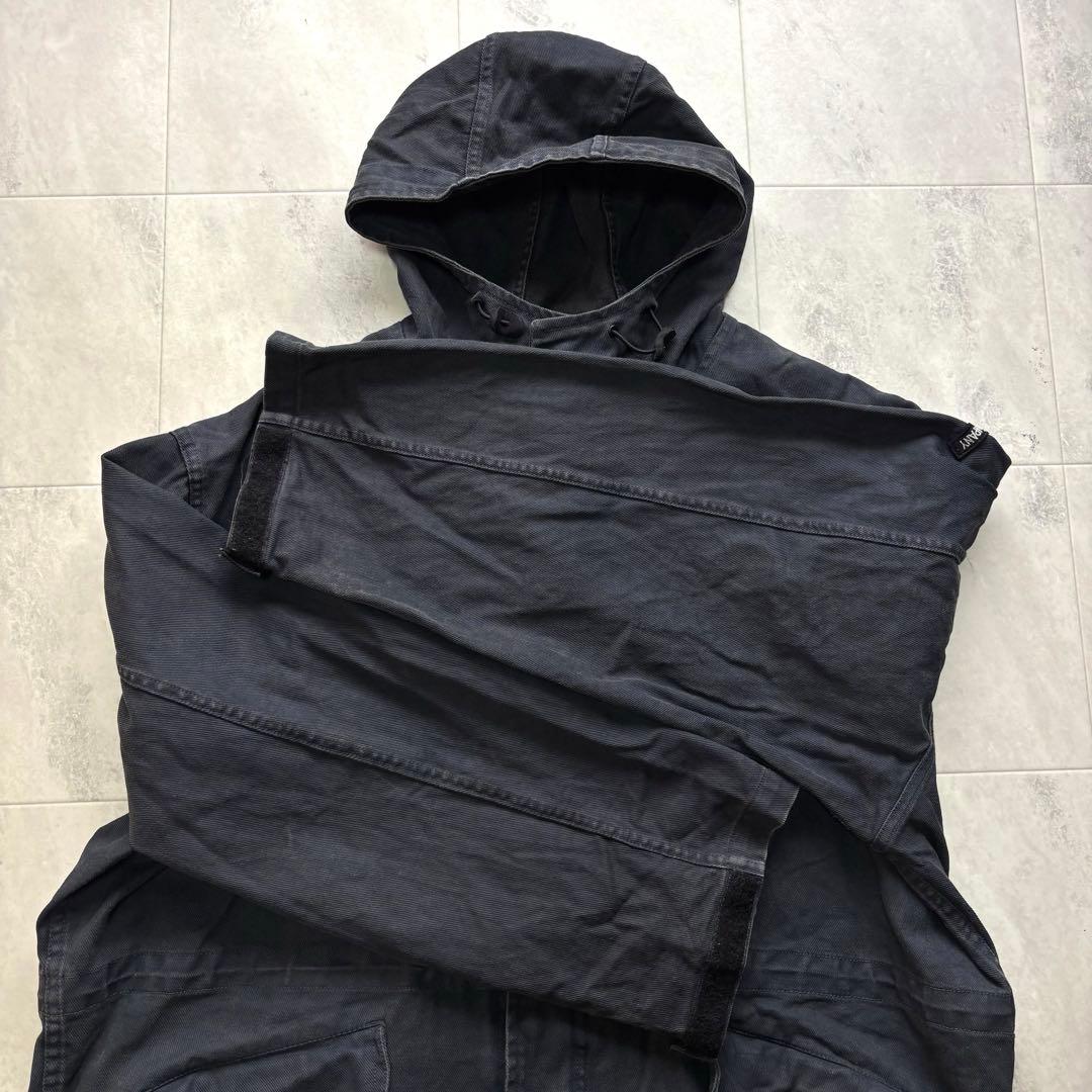 【90s】Ralph Lauren black denim mods coat