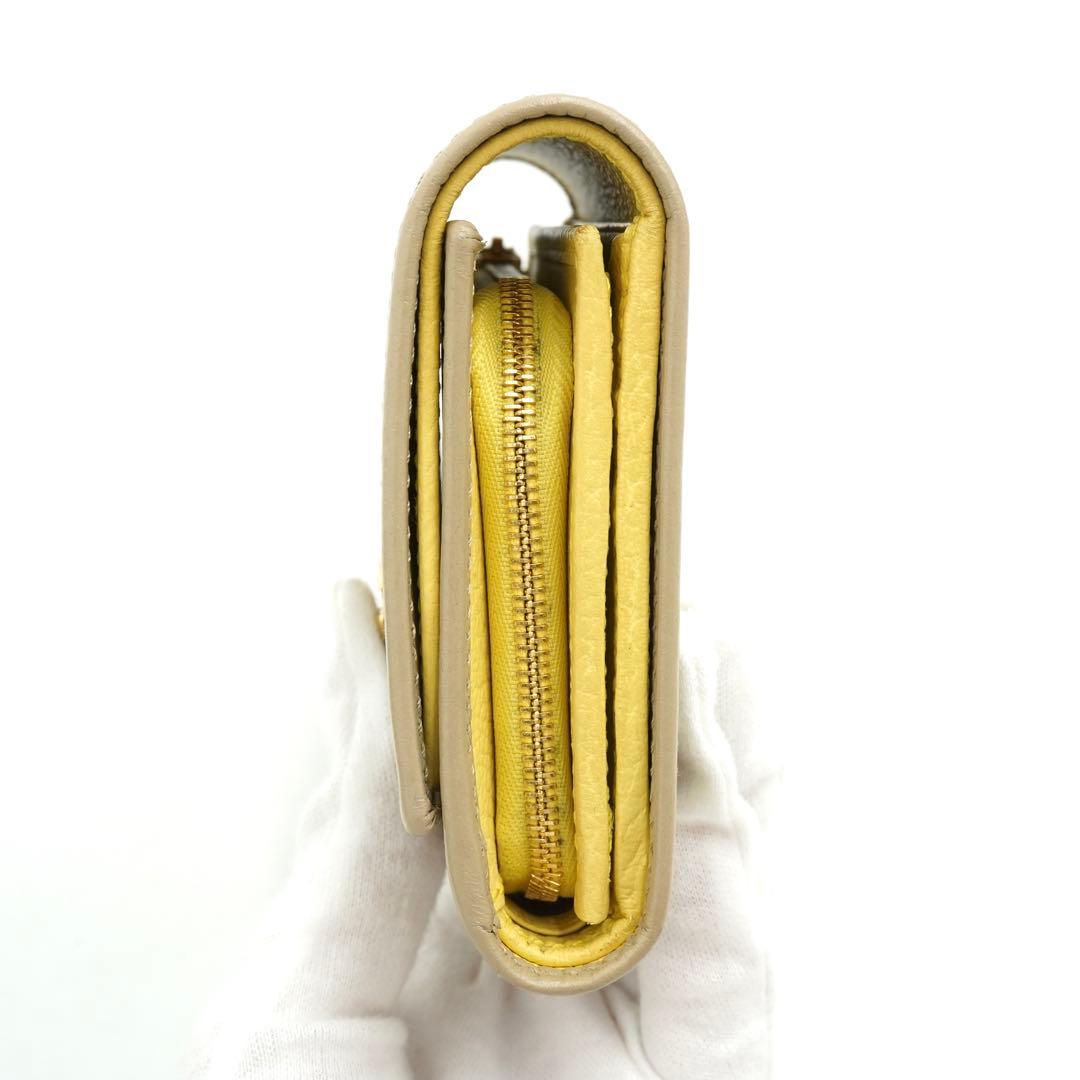✨未使用展示品・箱付き✨　GUCCI ミニ財布　マーモント　バイカラー　GGロゴ
