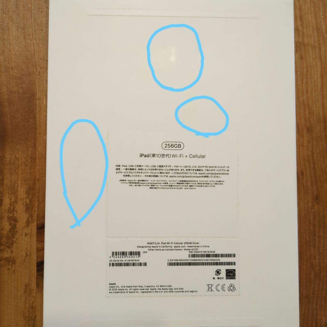 Apple iPad 第10世代　シルバー