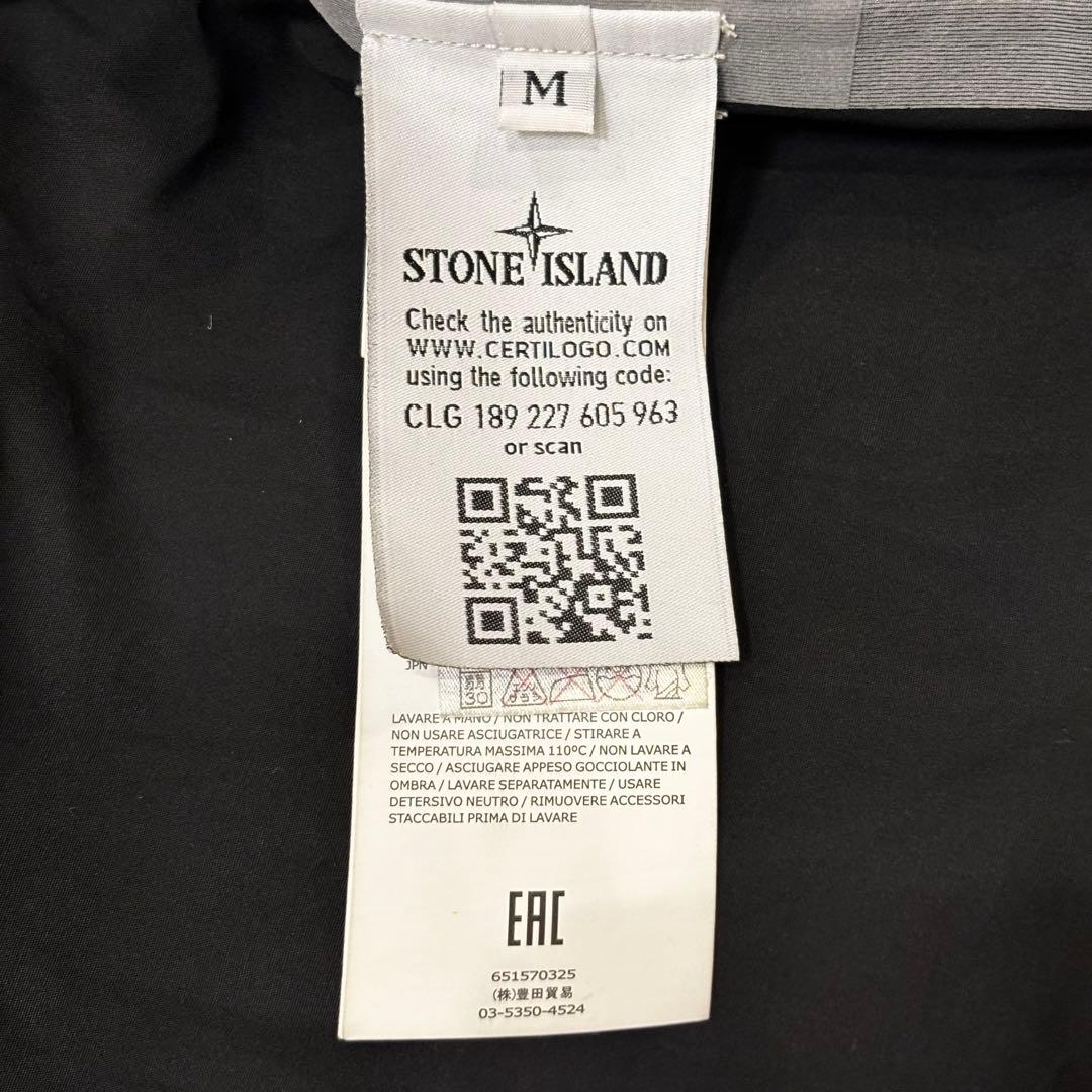 【16AW】Stone  ウォーターレペレントミリタリーコート黒M