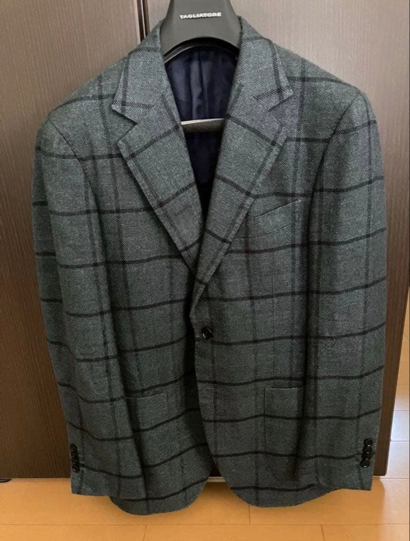 BEAMS F /リネンウール ウインドウペーン ジャケット
