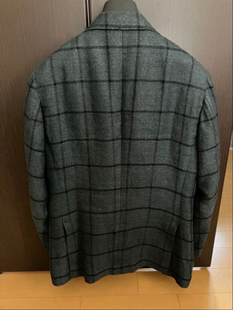 BEAMS F /リネンウール ウインドウペーン ジャケット
