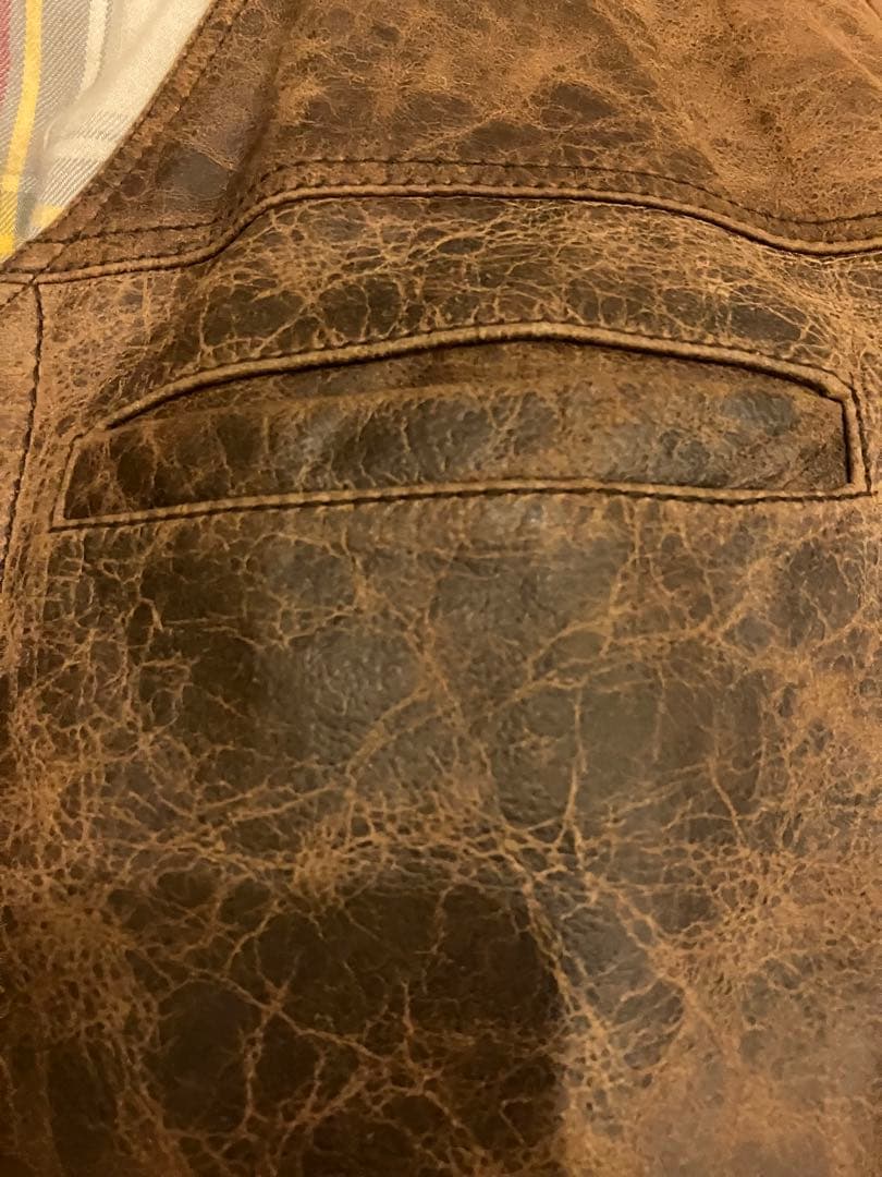 Remington Arms Co. 1816 レザー ベスト XL Vest