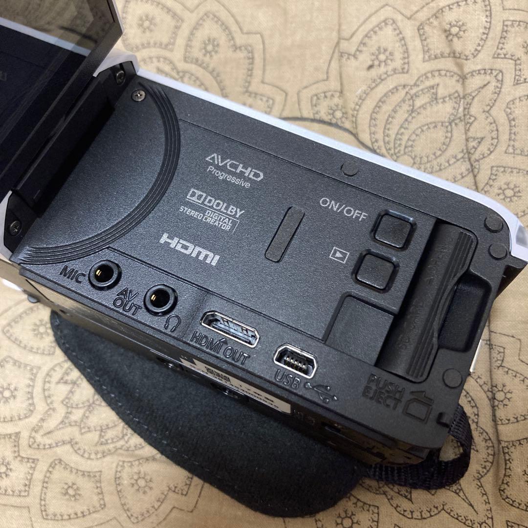 ほぼ新品 Canon iVIS HF R800 ホワイト ビデオカメラ