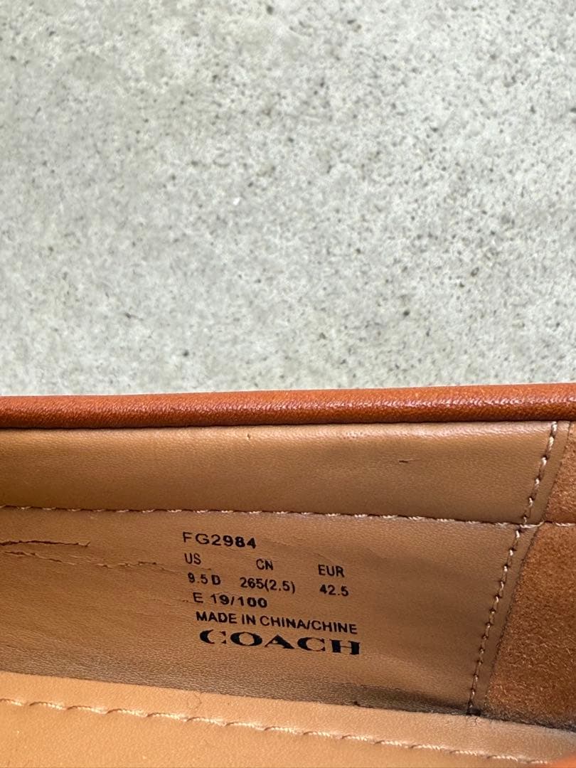 コーチ モットドライバー デッキシューズ 26.5cm ローファー メンズ