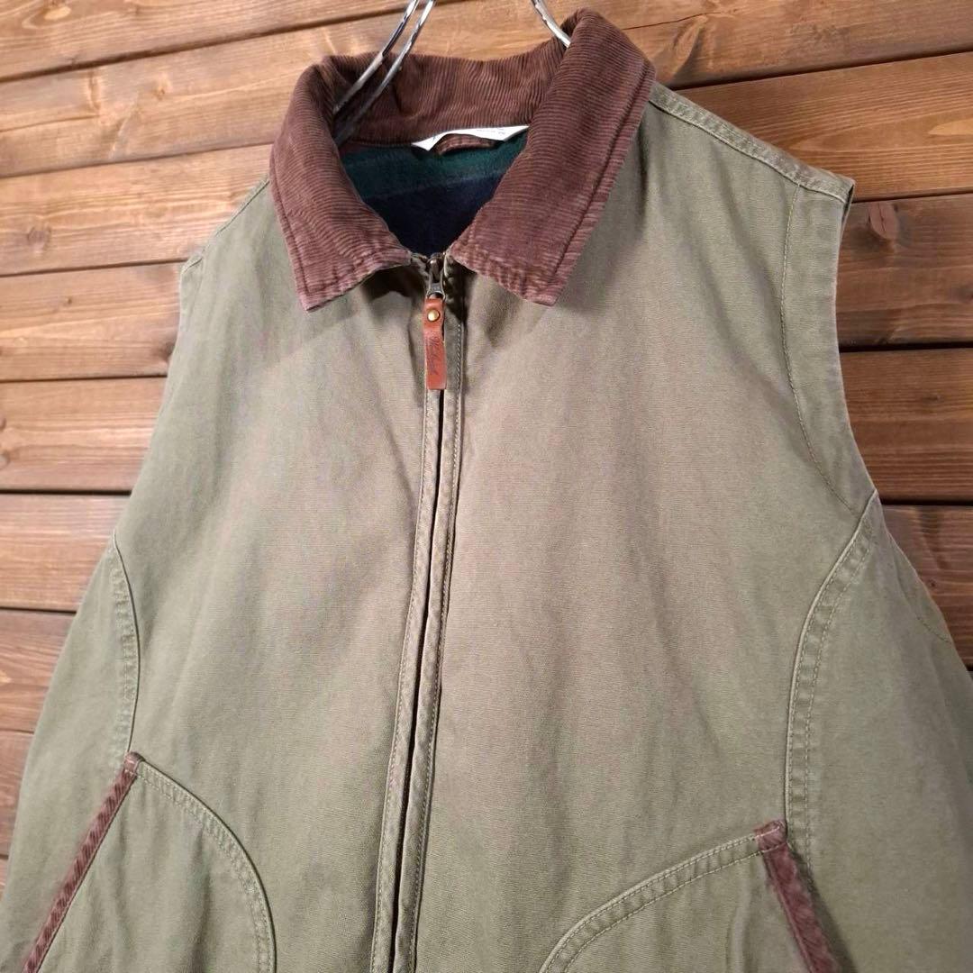 00s Woolrich ウールリッチ 襟コーデュロイ ハンティングベスト