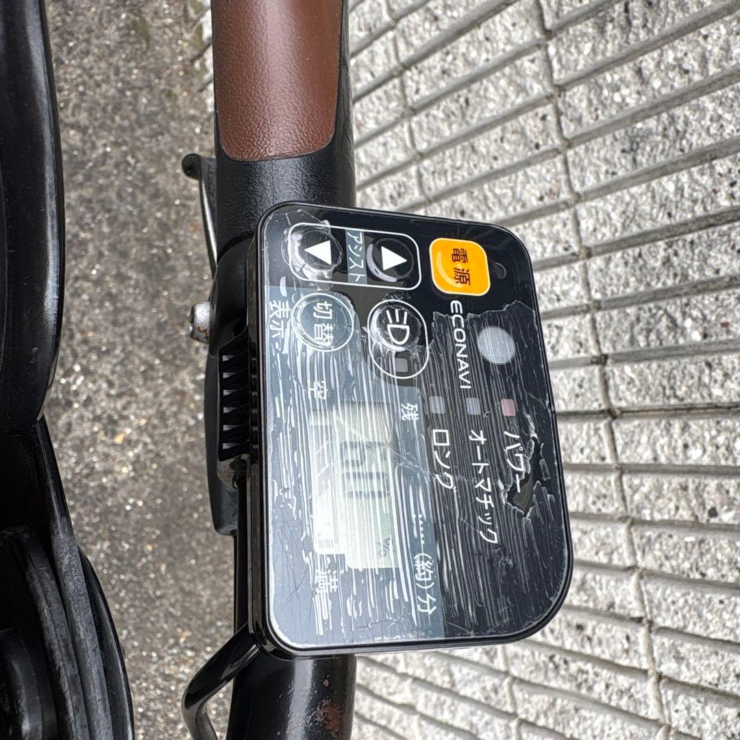 電動自転車 チャイルドシート付き　修理必要