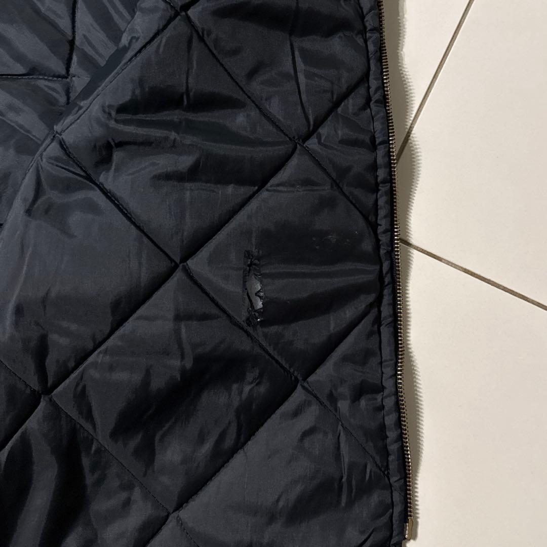 2XL 90s Carhartt ダックベスト 腰ゴム VQ185 ブラック
