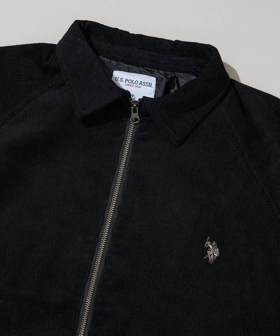 U.S. POLO ASSN.ダブルジップスイングトップ　ブラック Lサイズ