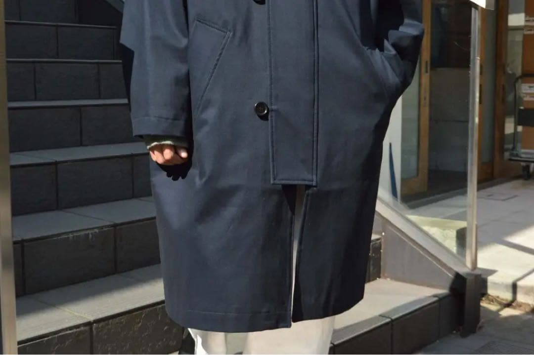 【美品】mfpen／JOHNSTON COAT（BLACK）
