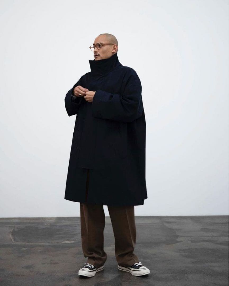 【美品】mfpen／JOHNSTON COAT（BLACK）