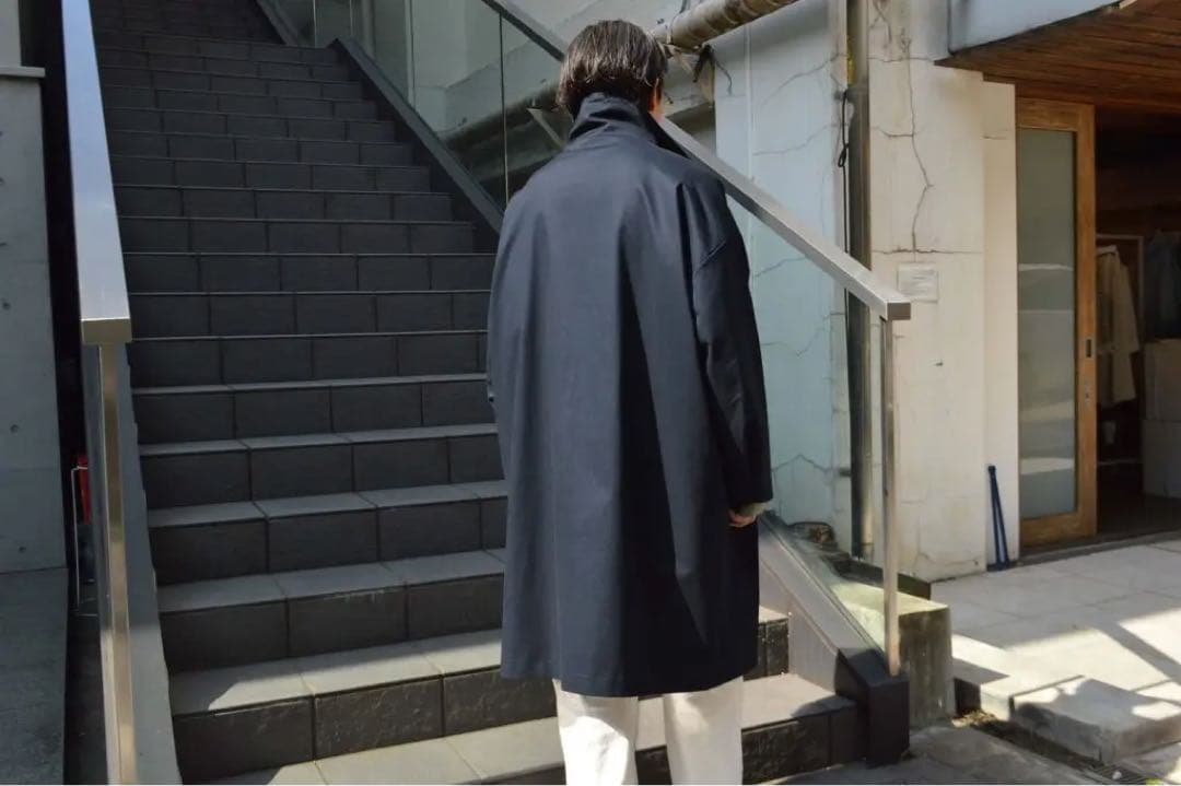 【美品】mfpen／JOHNSTON COAT（BLACK）