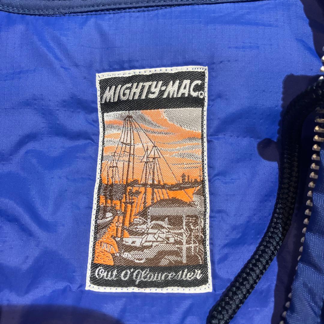 00s MIGHTY-MAC パフジャケット　マイティーマック　ブルー　中綿