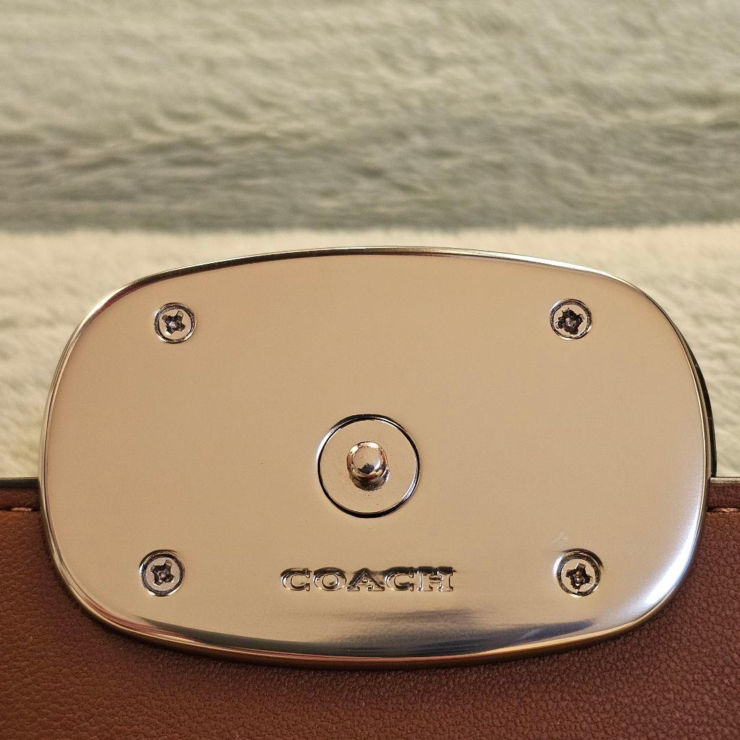 COACH エライザ スモール ウォレット コンパクト ブラウン