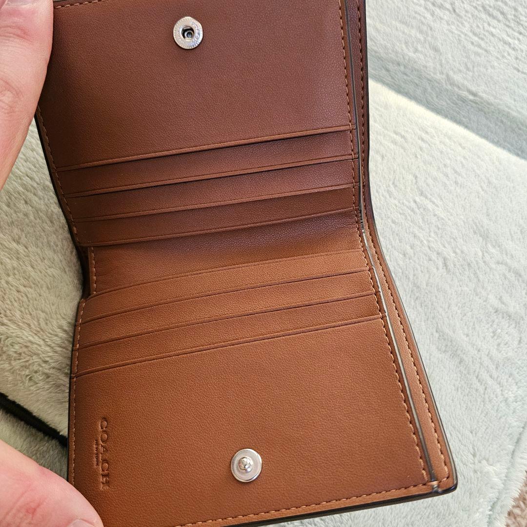 COACH エライザ スモール ウォレット コンパクト ブラウン