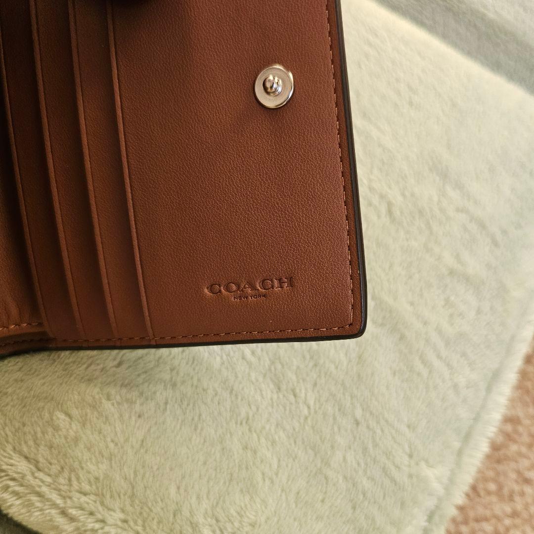 COACH エライザ スモール ウォレット コンパクト ブラウン