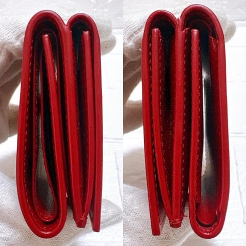 JILSANDER ジルサンダー 三つ折り財布 レッド コンパクトウォレット