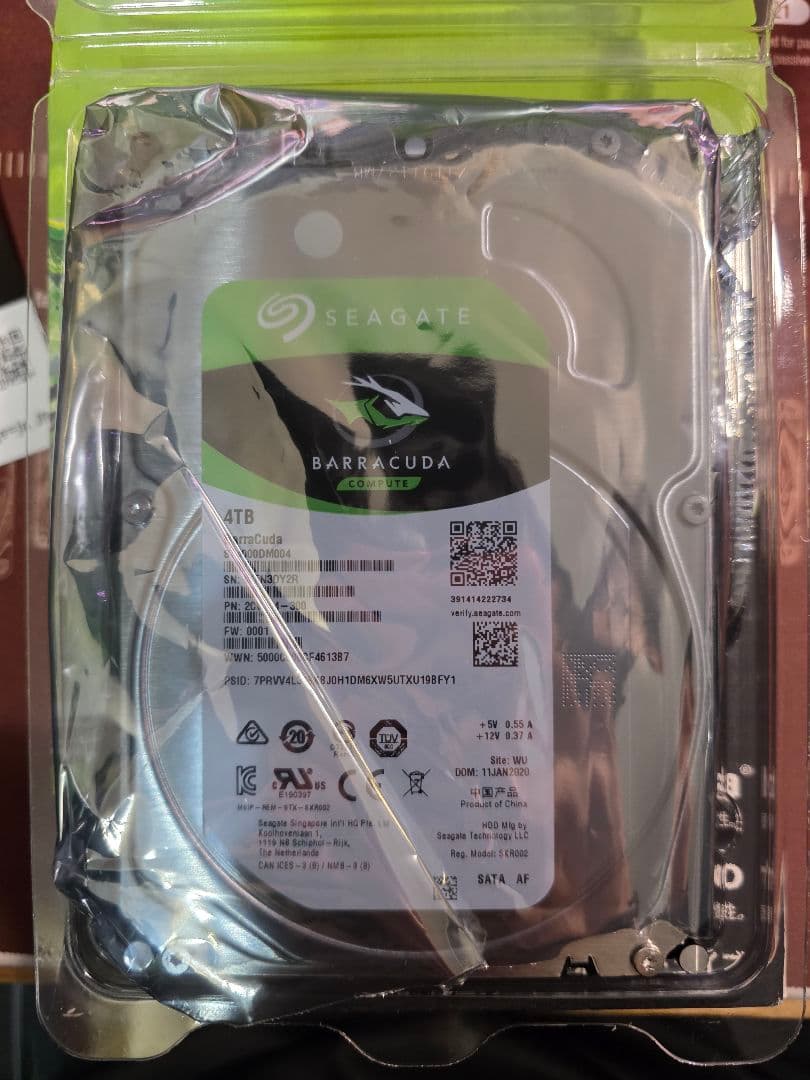 Seagate Barracuda Pro 4TB 3.5インチ HDD