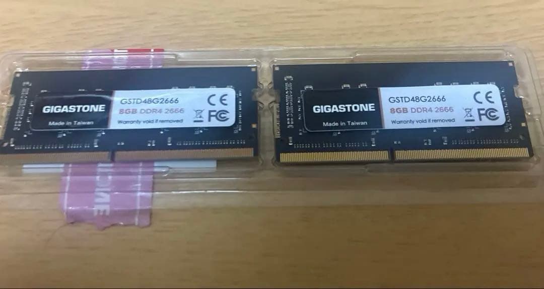 GIGASTONE 16GB DDR4 2666MHz メモリー　8GBx2枚
