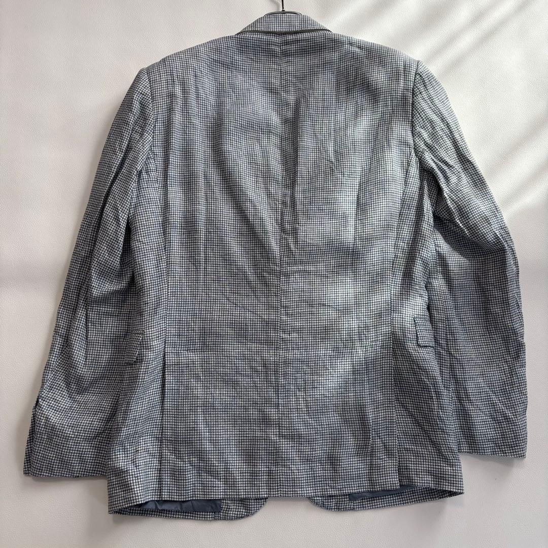 美品 イタリア製 ポロラルフローレン リネン100% XL 千鳥格子 ジャケット