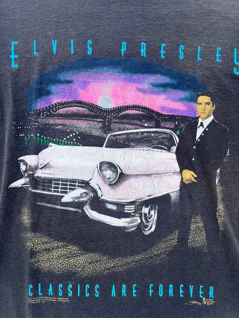 90's ヴィンテージElvis PresleyプリントTシャツXLコピーライト