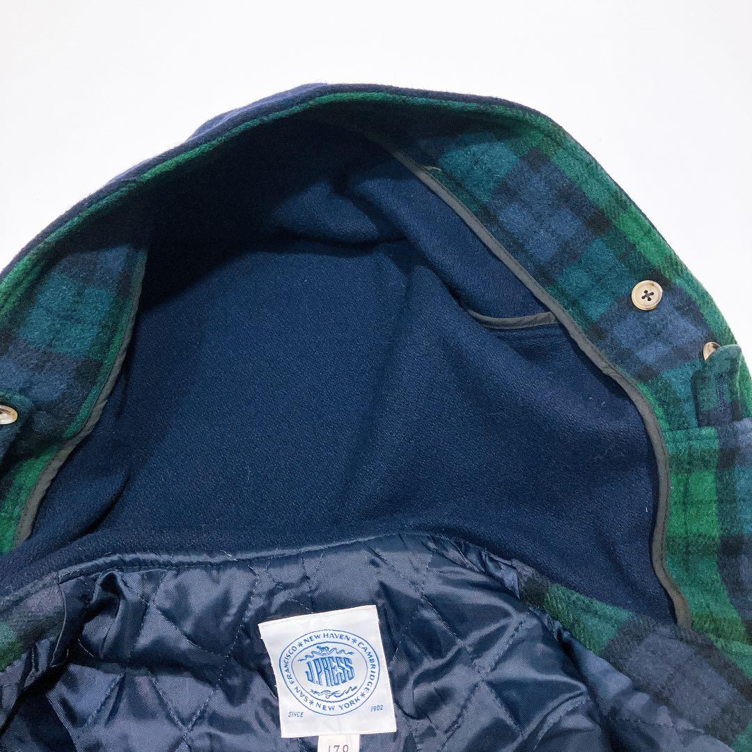 【逸品】J.PRESS ロングダッフルコート　裏キルト　トグル　ネイビー