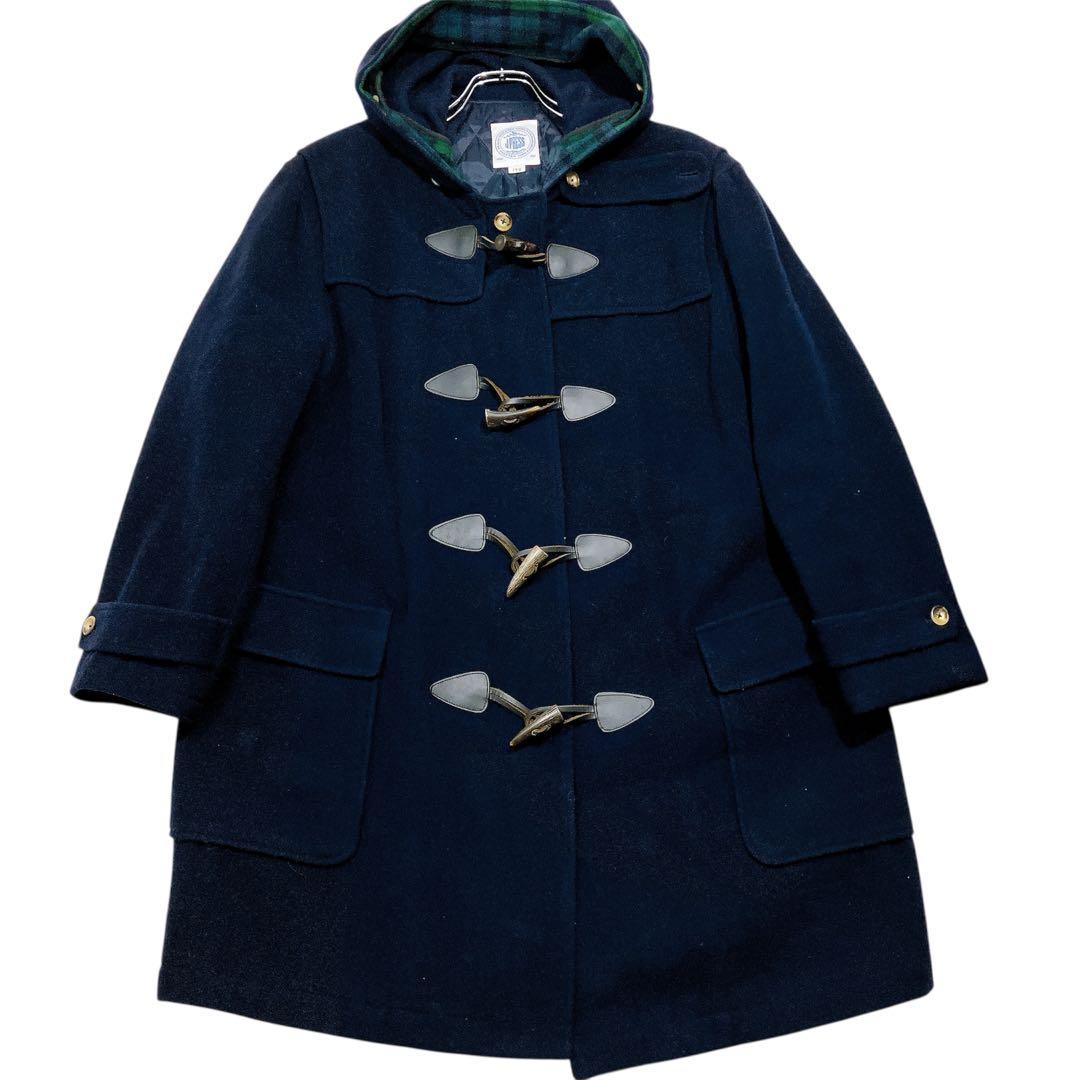 【逸品】J.PRESS ロングダッフルコート　裏キルト　トグル　ネイビー