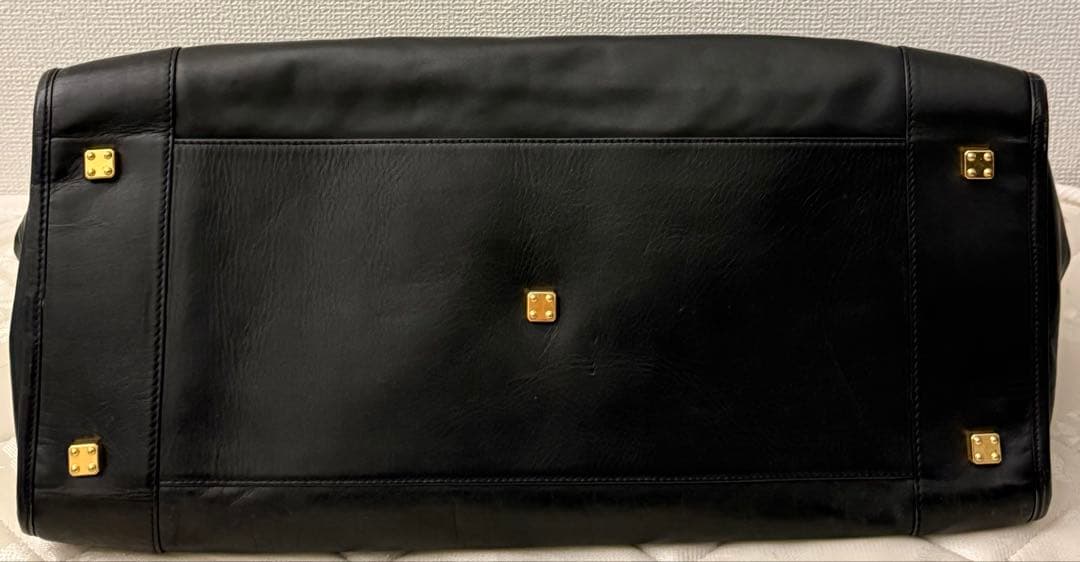 LOEWE ロエベ　黒レザーボストンバッグ