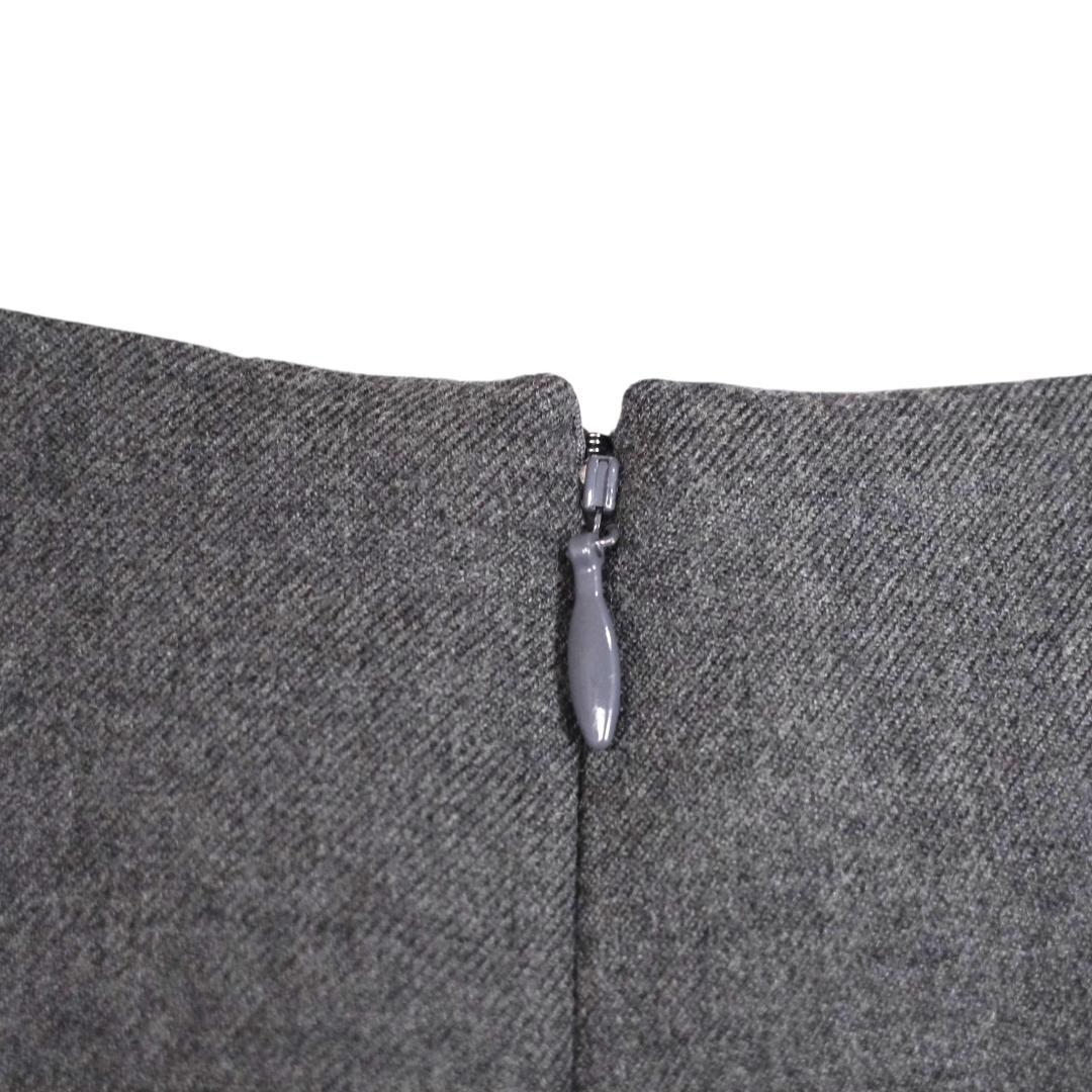 大きいサイズ 美品 15号 レキップ ヨシエイナバ ワイド ワンピース ウール